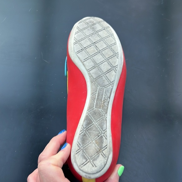 Marc Jacobs Leather Loafers Color Blocked Sz 36.5/6.5 Pink Red Yellow Turquoise - Picture 10 of 10